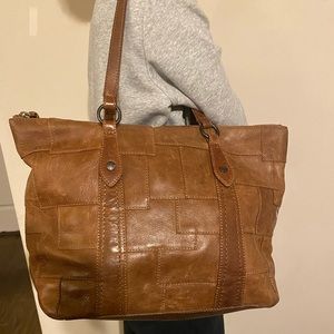 Frye Tote- Melissa Patchwork Zip Shopper